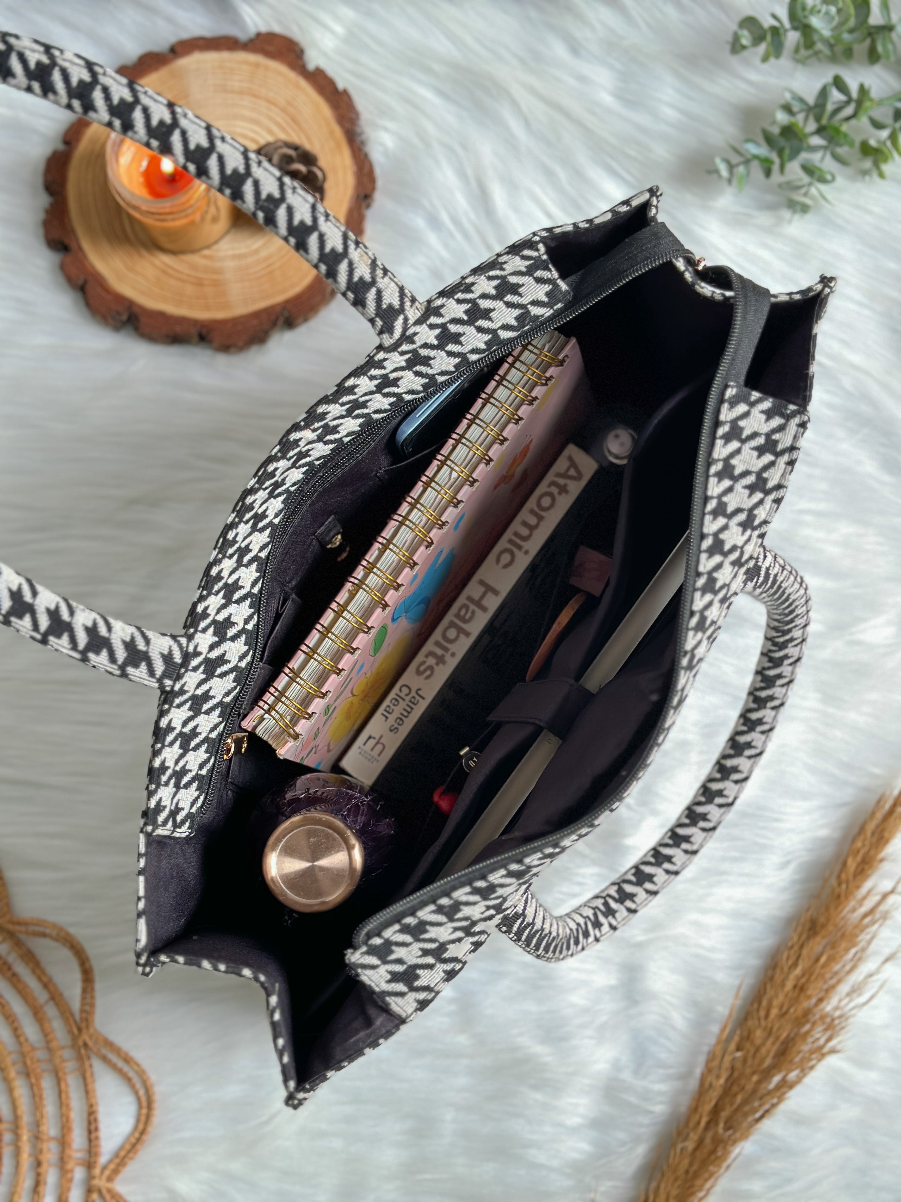 NiceG Monochrome Box Bag (Large)